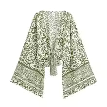 Kimono Bohème Chic Court - Style Estival & Volants