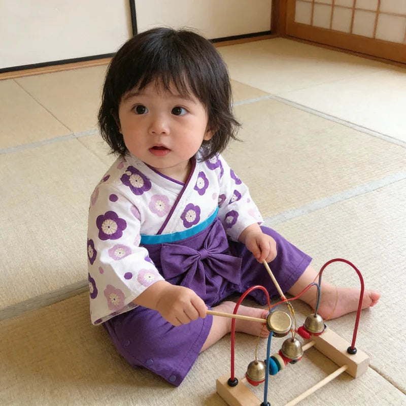Kimono Yukata Enfant Fleur de Cerisier