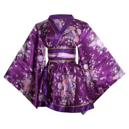 Nouveau Kimono court Style japonais imprimé Yukata amélioré vêtements de Performance sur scène