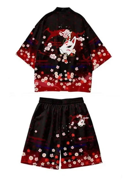 MiHaori : Set Cosplay Japonais Streetwear 3 Pièces
