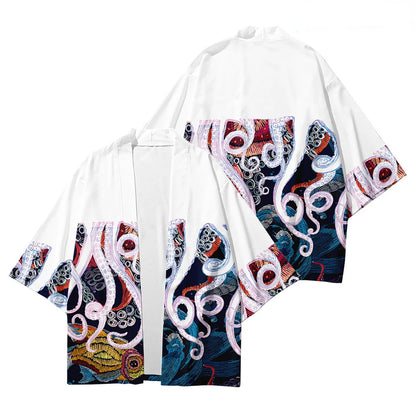 Cardigan Devilfish Style Streetwear Japonais Unisexe