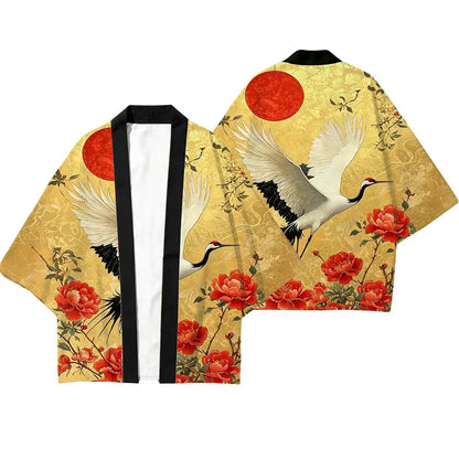 Kimono Haori Dragon & Grue - Style Harajuku