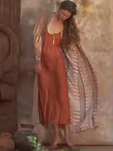 Robe Kimono Bohème Chic Imprimée