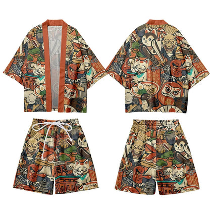 MiHaori : Set Cosplay Japonais Streetwear 3 Pièces