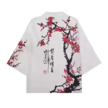 Kimono d'été floral unisexe