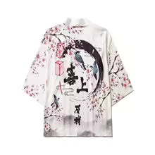 Kimono d'été floral unisexe