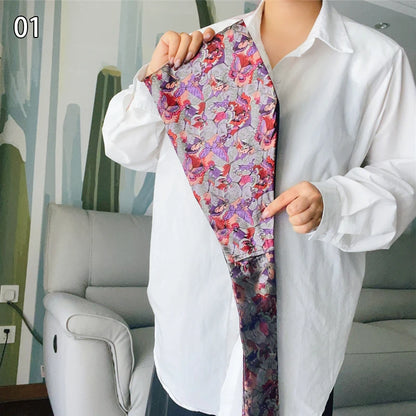 Kimono japonais traditionnel Yukata Obi, ceinture grue à imprimé Floral Haori, brocart Jacquard, accessoires de décoration de chemise