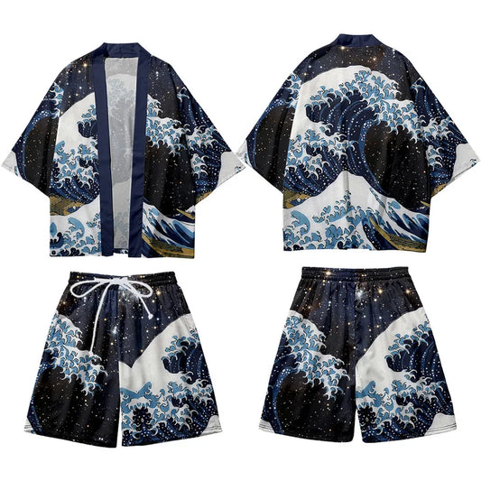 MiHaori : Set Cosplay Japonais Streetwear 3 Pièces
