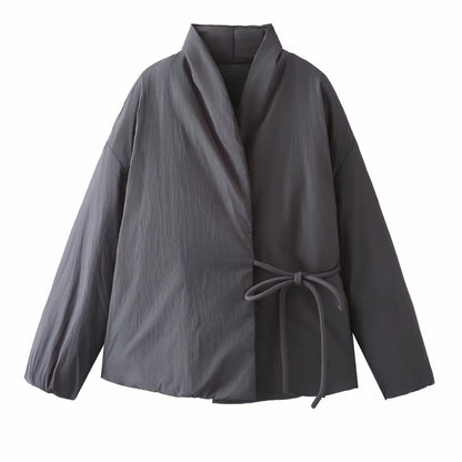 Manteau Kimono Bouffant Coton Femme
