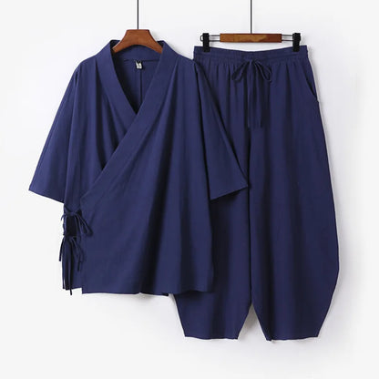 Ensemble Kimono & Pantalon Homme Style Japonais