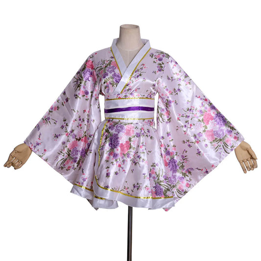 Nouveau Kimono court Style japonais imprimé Yukata amélioré vêtements de Performance sur scène
