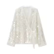 Veste Kimono Pailletée YENKYE Femme