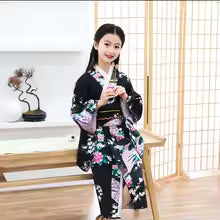 Kimono Tendance Nationale Rétro pour Enfant, Peignoir de Style Japonais, Robe de Spectacle de Princesse, Nministériels d de Tempérament