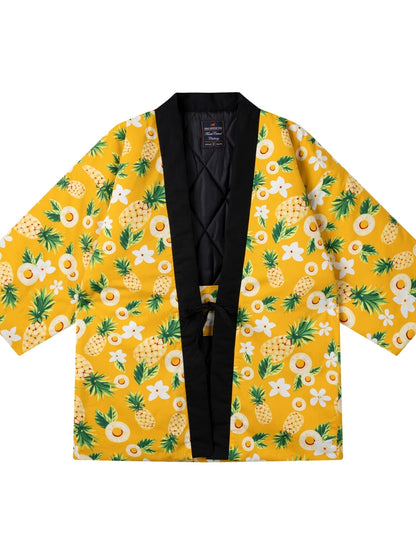 Veste Hanten d'hiver unisexe, kimono japonais, vêtement d'intérieur, pyjama, haori matelassé, manteau rembourré en coton, cardigan, yukata, vêtements asiatiques du Japon