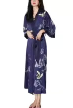 Robe Kimono Longue Soie Satinée Daiwor Kout