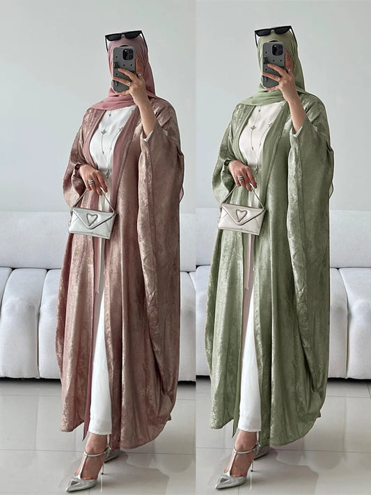 Abaya Kimono Satin Brillant Luxe