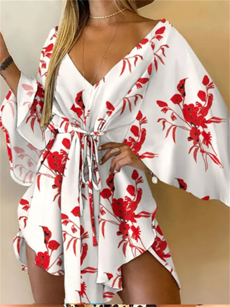 Robe Kimono Florale Bohème Chic