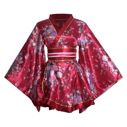 Nouveau Kimono court Style japonais imprimé Yukata amélioré vêtements de Performance sur scène