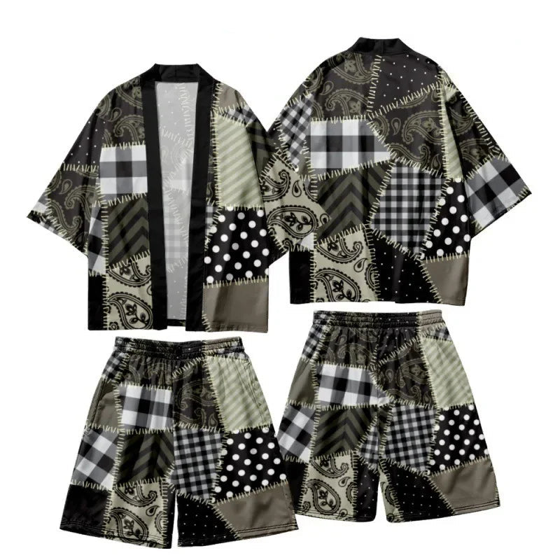 MiHaori : Set Cosplay Japonais Streetwear 3 Pièces