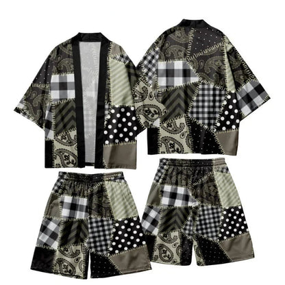 MiHaori : Set Cosplay Japonais Streetwear 3 Pièces