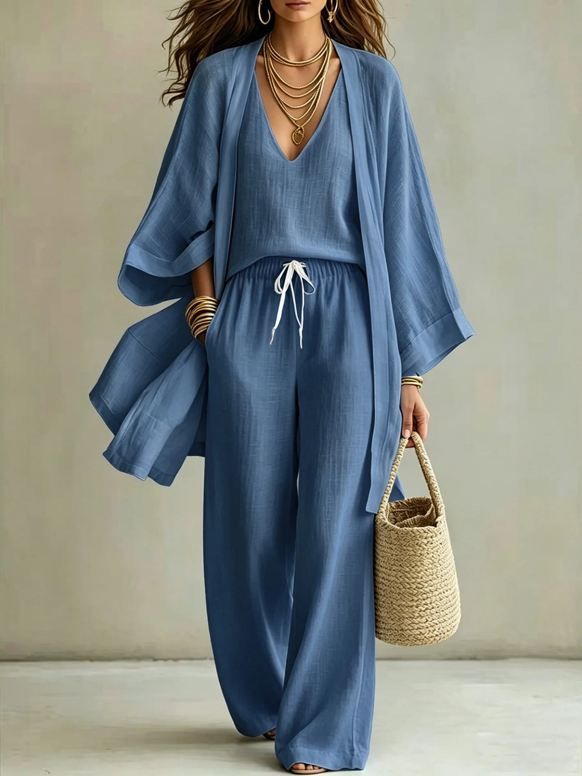 Ensemble 3 Pièces Été Chic Femme