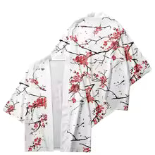 Kimono Fleur de Prunier Harajuku Unisexe