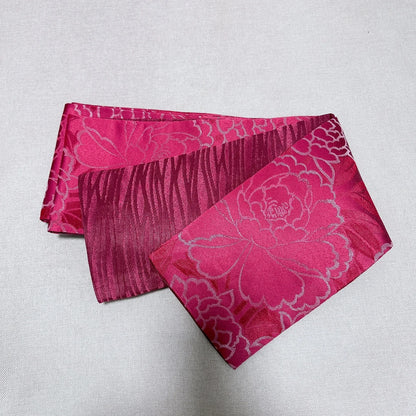 Ceinture Yukata réglable – Hanhaba Obi double face avec poches, ceinture étroite pour tenues d'été japonaises