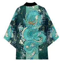 Kimono Dragon Japonais Unisexe Harajuku