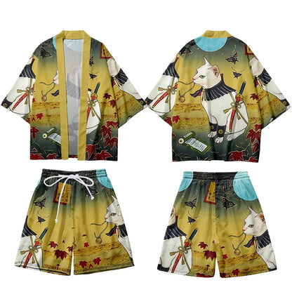 MiHaori : Set Cosplay Japonais Streetwear 3 Pièces