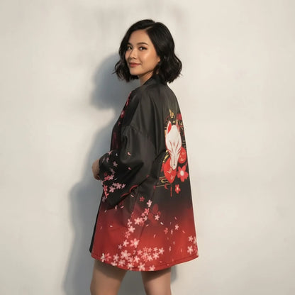 Kimono Japonais Unisexe Haori Yukata