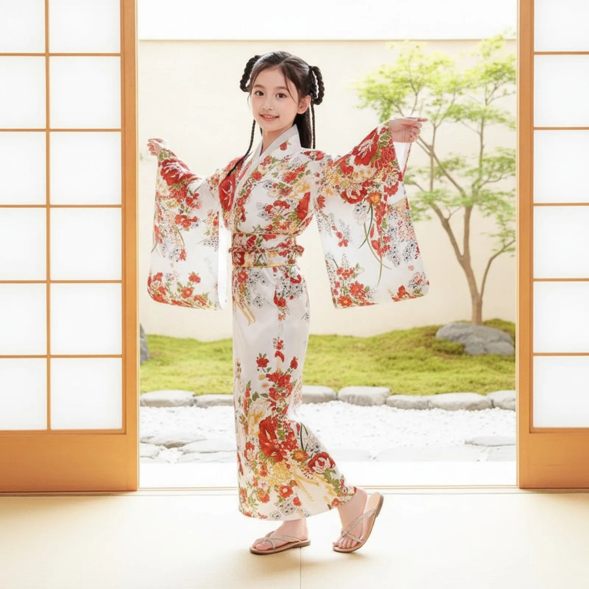 Kimono Enfant Rétro National Japonais