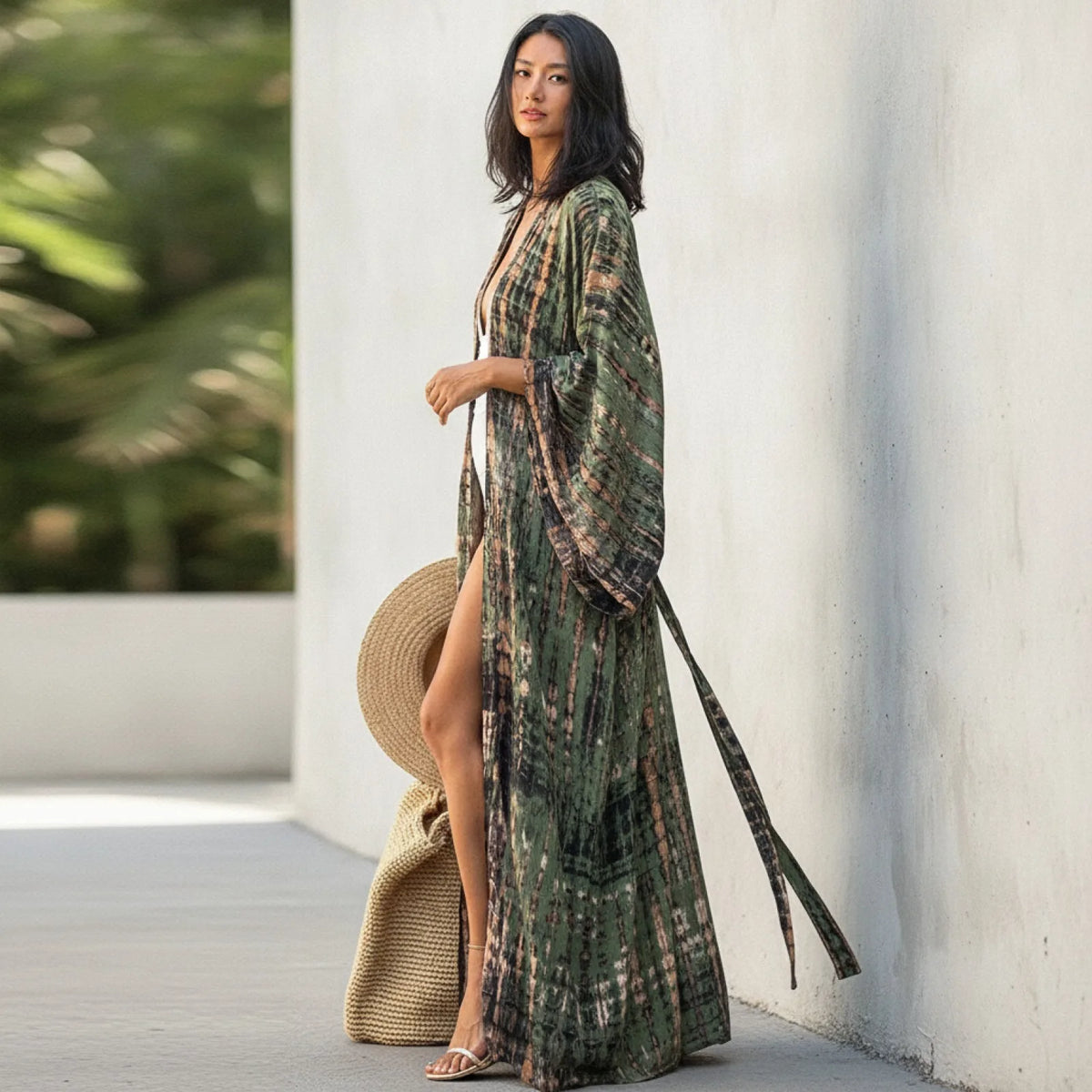 Kimono de Plage Bohème Imprimé Femme