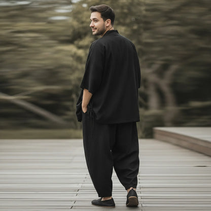 Ensemble Kimono & Pantalon Homme Style Japonais