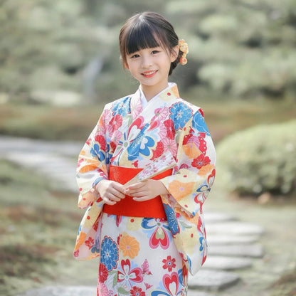 Robe Kimono Bébé Fille Florale Vintage
