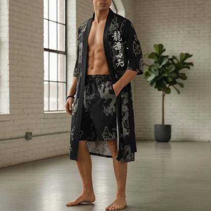 Ensemble Kimono & Short Dragon Dance Homme