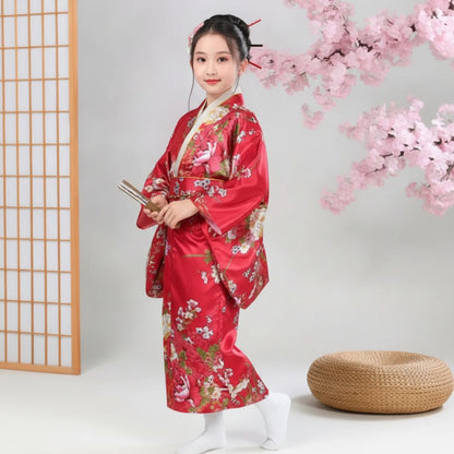 Kimono Fille Sakura - Style Japonais Fleuri
