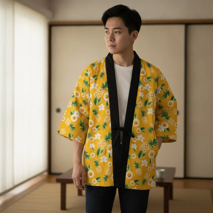 Veste Hanten Coton Matelassé - Style Japonais Unisexe