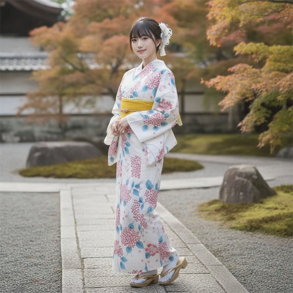 Robe Yukata Déesse pour Photoshoot & Cosplay