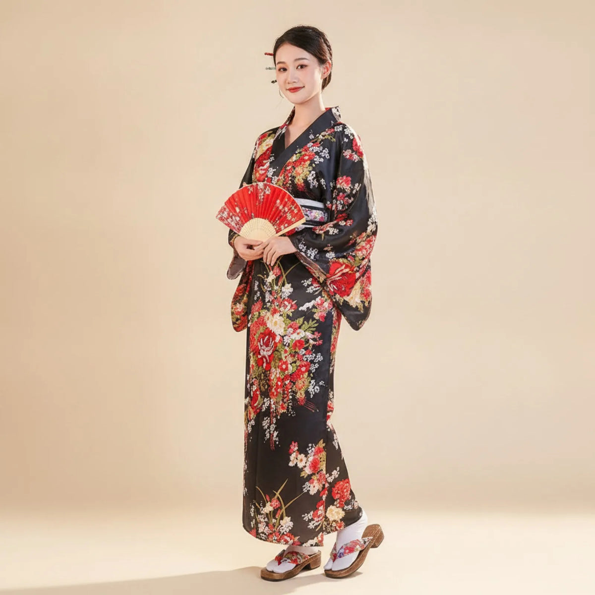 Kimono Japonais Sakura Élégance Asiatique