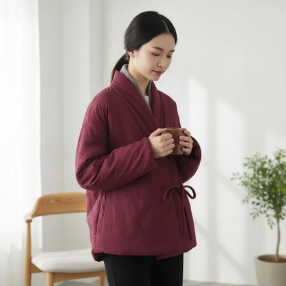 Manteau Kimono Bouffant Coton Femme