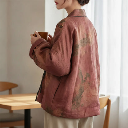 Kimono Vintage Imprimé Coton Rembourré