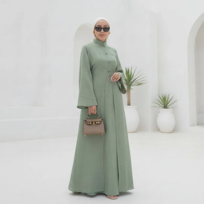 Abaya Deux Pièces Élégante Style Dubaï & Turc
