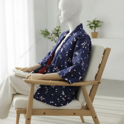 Hanten : Veste d'inspiration japonaise matelassée en coton