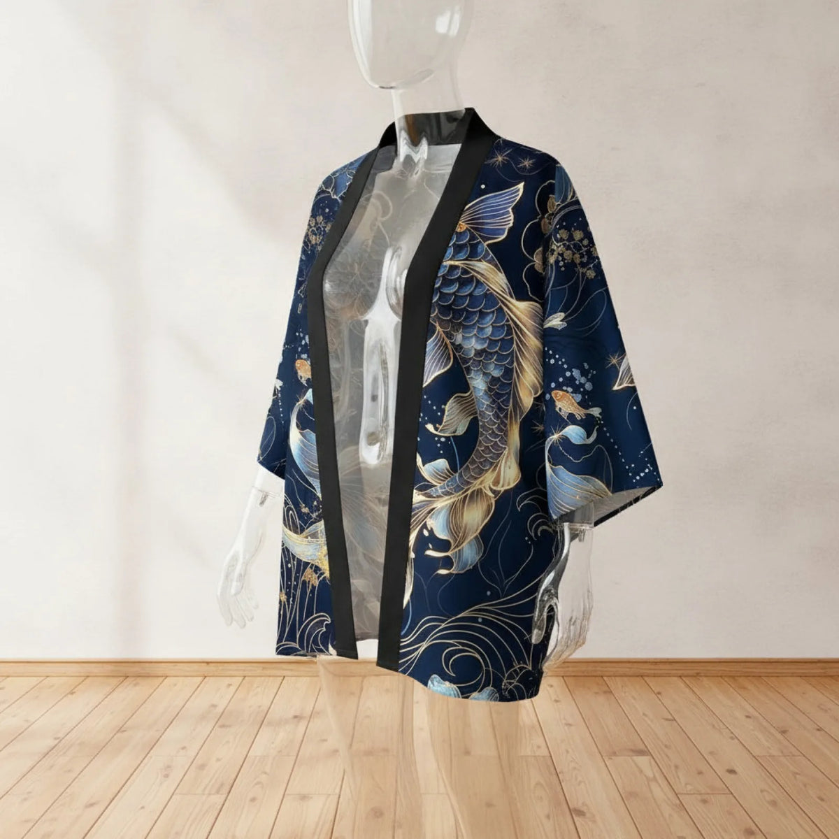 Haori Kimono Ukiyo-e Poissons Koi