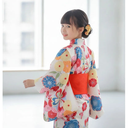 Robe Kimono Bébé Fille Florale Vintage