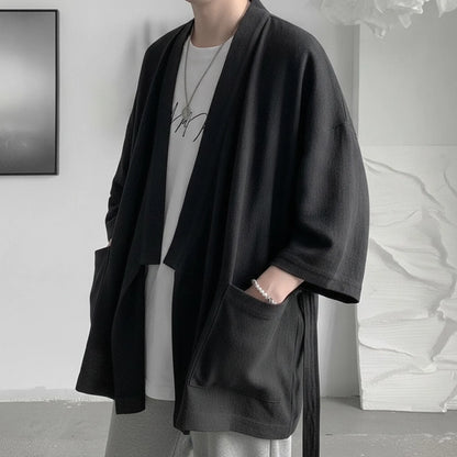 Veste Kimono Homme en Lin Léger