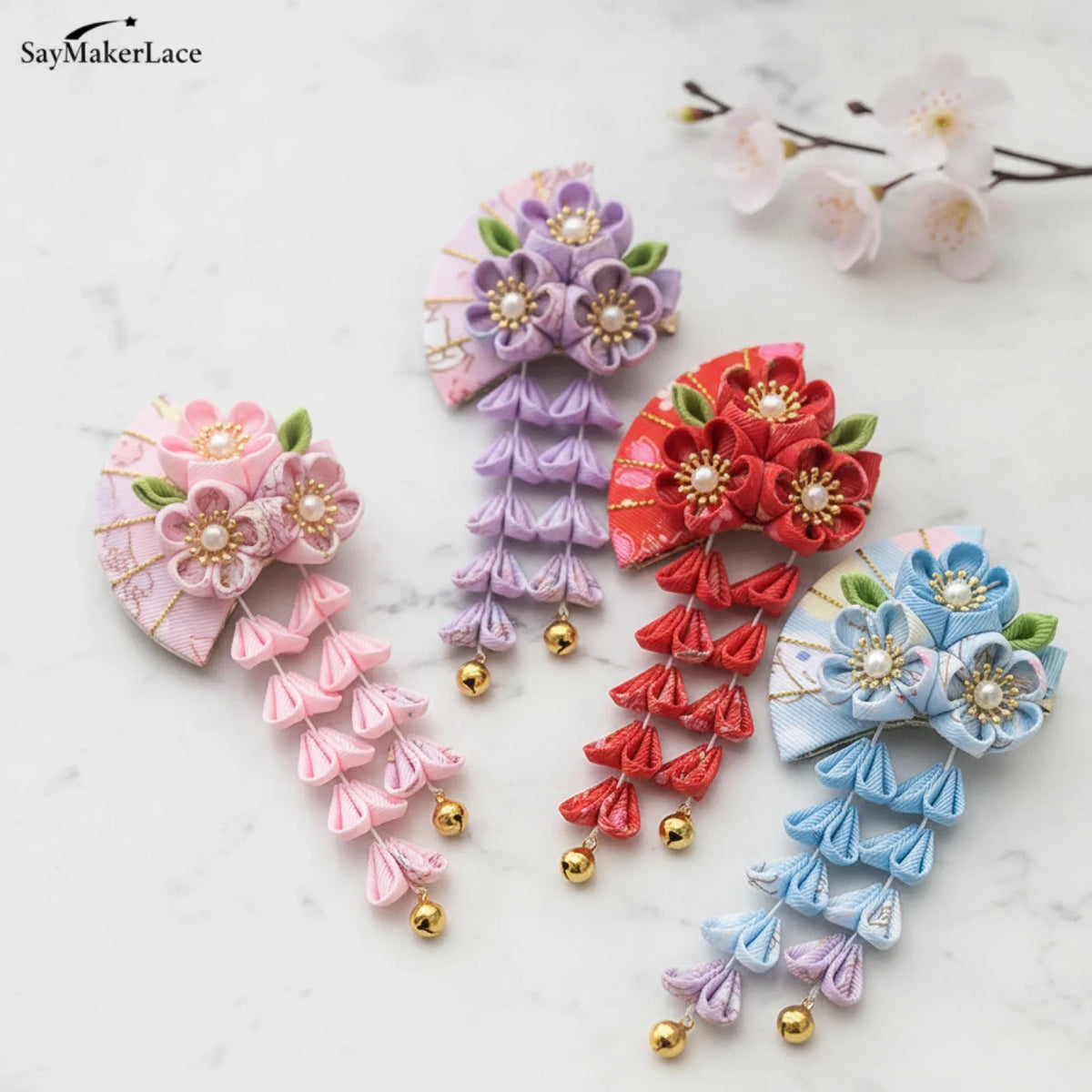 Ensemble Kimono Japonais Enfant Motif Floral