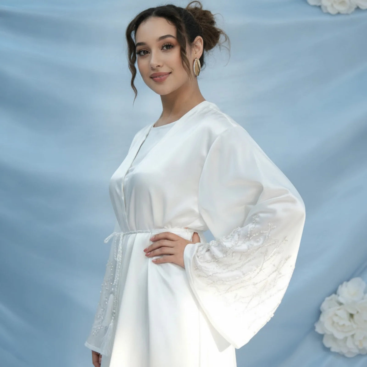 Abaya Perlée Chic Arabe pour Femme