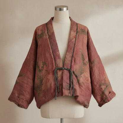 Kimono Vintage Imprimé Coton Rembourré