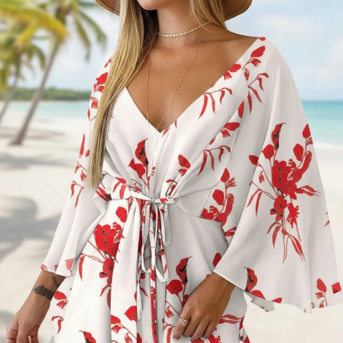 Robe Kimono Florale Bohème Chic